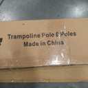 Zoomster Trampoline Replacement Enclosure Poles with Clamp and Hardware Fits 6 Straight Poles Trampoline