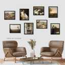 Vintage Wall Art Decor Prints Farmhouse Wall Decor Nature Landscape Flower Botanical Painting Poster, Vintage French Country Wall Art Prints Rustic Cottagecore Decor Retro Aesthetic, Moody Gallery Wall Art for Home Bedroom Set of 8(8x10inch Unframed) (style1)