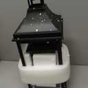 JHY DESIGN Set of 2 13''&19.5''Tall Outdoor Candle Lanterns Vintage Hanging Tower Lantern Metal Candle Holder for Garden Living Room Indoor Outdoor Parties Weddings Balcony(Black)