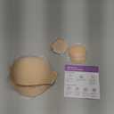 Invisible Strapless Sticky Bra Push up for Women, Ultra Adhesive Bra for Backless Dress, Cleavage Bra Lift with Kit (36-40D, Beige)