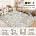 8x10 Area Rugs Washable Abstract Rug for Living Room Bedroom