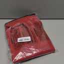 Rectangle Tablecloth Waterproof 52x70 inch Linen Textured Table Cloth Stain and Wrinkle Resistant Washable, Decorative Fabric Table Cover for Dining, Party and Camping, Red