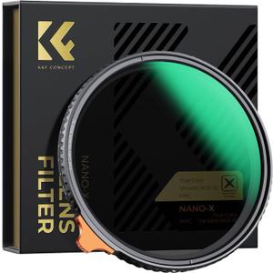 K&F CONCEPT 55mm True Color Variable ND2-32 (1-5 Stops) ND Lens Filter, Adjustable Neutral Density Filter with 28 Multi-Layer Coatings for Camera Lens
