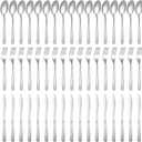 Minatee 201 Pcs Thin Silverware Set Stainless Steel Flatware Sets Service for 67 Silver Cutlery Set Serving Utensils Sits Includes Knife Fork Spoon for Kitchen Dinner Table