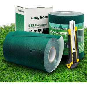 Artificial Grass Seam Tape 12" x 33' Turf Adhesive for Seaming Synthetic Turf or Fake Grass and Connecting Outdoor Carpet or Green Lawn Rugs
