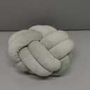 Knot Ball Pillow, Round Decorative Throw Pillows Cushion, 11 Inch Sage Green Soft Plush Knotted Pillows Pillow, Modern Home Throw Knot Decorative Cushion
