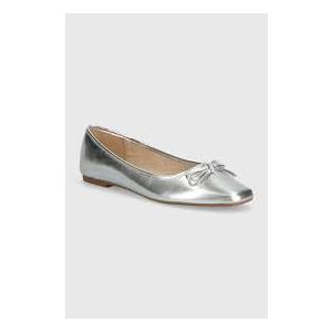  Women's Comfortable Round Toe Ballet Flats Dress Shoes Silver 6