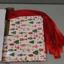 Sabary 25 Pcs Christmas Gift Boxes with Lids 4 x 4 x 4 Inches Candy Christmas Kraft Gift Boxes with Red Ribbons Small Present Box for Xmas Wedding Party Favor Birthday (Delicate Style)