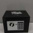 Small Money Safe Box, Security Safety Lock Box for Dorm, 0.23 CuFt Mini Kids Cabinet Safe for Home Use, Hidden Wall Personal Safe with Keys & Code for Money Cash Jewelry Gun Office Hotel