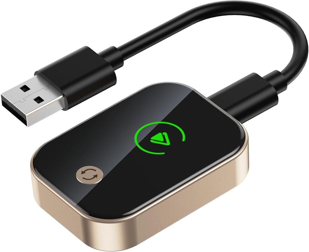 2026 Wireless Carplay Adapter for iPhone,Convert Wired to Wireless with One Click Multi Device Switch,Auto-Connect,No Delay for Cars 2018+ with Built-in Carplay