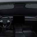 BASENOR 2017-2026 Tesla Model Y Model 3 Windshield Sunshade, (Proprietary Design) Folding Front Window Sun Shade Full Cover, Heat UV Protection Visor Accessories