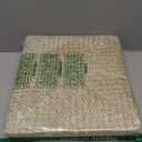 Flat Wicker Shelf Baskets with Lid, Seagrass Woven Basket Boxes for Storage Basket Bins Multipurpose Home Decor Organizer (Whitewash Set of 2)