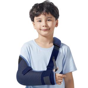Velpeau Kids Arm Sling Shoulder Immobilizer with Waist Strap, Ventilated & Breathable Design, Arm Support Brace for Children, Boys, Girls (Kids Mesh Version-Right Hand, X-Small)