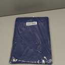 Cloth Placemats, Set of 6 Heat-Resistant Cotton Linen Blend Double Layered Machine Washable Place Mats, Wrinkle Free Thick Fabric Dining Table Mats for Indoors & Outdoors (Navy Blue, 6)