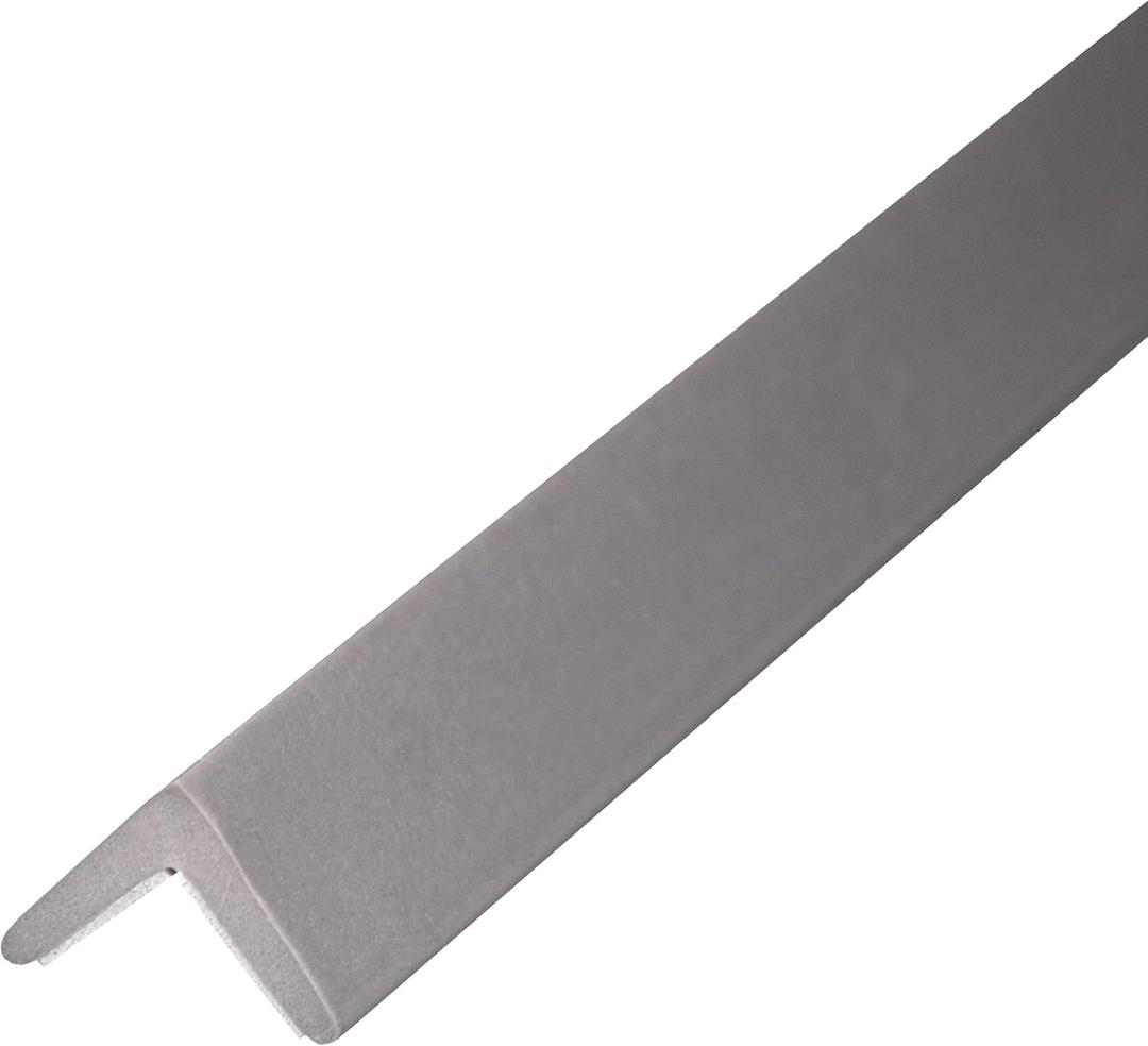 Heavy-Duty Industrial-Grade Compact Corner Guard and Furniture Edge Protector and Bumper  Grey, 24 Inches  Set of 4 (Mini, Gray)