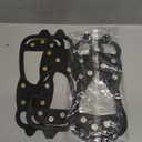 2 Pairs Non Slip Gripper Spike Ice Traction Cleats Walk Traction Cleat Durable Ice Snow Grips for Shoes, Boot with 8 Steel Studs Crampons, Medium: Women (7-10) / Men (5.5-8.5)