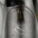 CASAMOTION Pendant Lights Kitchen Island 2 Pack Modern Contemporary Clear Glass Organic Globe Brass Gold Hanging Light Adjustable Cord Bedroom Dining Table Small Medium Lamp 8 Inch Height