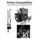 FYSETC Prusa i3 MK4 Print Head Kit - XL Hotend Replacement: Nextruder Heater Block Silicone Sock Brass Hardened Steel Nozzle 0.4mm 104NT Thermistor 24V 40W Heater Cartridge - 3D Printer Accessories