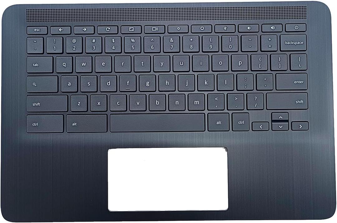 Replacement for HP Chromebook 14 G6 Laptop Upper Case Palmrest with Keyboard Assembly Part L90459-001