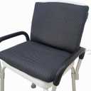 REEZEIVI Shower Seat Cushion with Backrest Cushion, Soft 4D Mesh Shower Chair mat with Non-Slip Design, Quick Drying and Washable Shower Chair pad, Design for Elderly, Senior, Handicap, Disabled