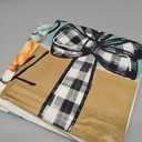 AVOIN colorlife Fall Pumpkin Home Sweet Home Throw Pillow Covers, 18 x 18 Inch Autumn Thankful Grateful Blessed Harvest Floral Decorations for Sofa Couch Set of 4 (Blue)