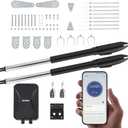 CO-Z Smart Gate Opener Kit, App Compatible Dual Swing Gate Opener for Doors up to 660lb*2, Automatic Electric Gate Opening System with Remote Controls & Release Keys for Driveway Home