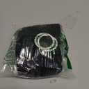 Ziciner Bling Car Steering Wheel Cover, Crystal Glitter Rhinestone Wheel Protector for Vehicle, Universal Automotive Interior Decorative Accessories with Start Button Starter Ring (Black)