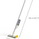 Joseph Joseph CleanTech 2-in-1 Multi-Surface Spray Mop with Washable Microfiber Cleaning Pad & Spot-Cleaning Abrasive Scrubber, Wall Mounted for Easy Storage