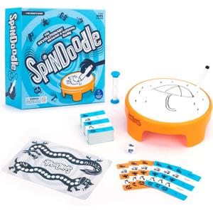 Educational Insights SpinDoodle - Fun Board Games for Adults, Teens and Kids, Party Games for Family Game Night, Funny Quick Drawing Game, Guess The Sketch, Groups of 4 Ages 8+