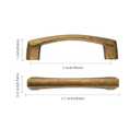 KNOKLOCK 10 Pack 7 Inch(177mm) Kitchen Cabinet Handles Antique Brass Cabinet Pulls Vintage Retro Kitchen Cabinet Hardware Drawer Pulls for Dresser Cupboard Wardrobe