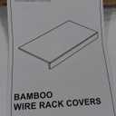 Gashell Wire Shelf Covers, Bamboo Wire Rack Covers for Pantry, Closet 4pcs, 38"W x 16"D, No Tools Required, Waterproof, Easy to Install and Clean, Sturdy and Durable