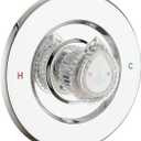 Shower Faucet Trim Kit Compatible with Moen Fit Chateau Valve Only, Pull-on Push-off Design Knob Handle, Chrome