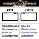 Mermaid License Plate Frame Colored Mermaid Fish License Plate Holder for Car Decorative Stainless Steel Ocean Fish License Plate Animal Auto Parts for Women with Screws 12.2"x 6.2"