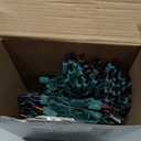 PREXTEX Multicolored Christmas Lights with Green Wire, 60 Feet, 300 Lights, Colorful String Lights Indoor or Outdoor - Incandescent String Lighting for Christmas Tree Decorations for Fences and Patios