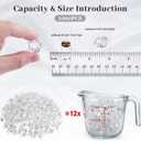 DomeStar 1000PCS Fake Ice, Acrylic Fake Diamonds Vase Filler Plastic Gems Clear Rocks for DIY craft Table Scatter Decor