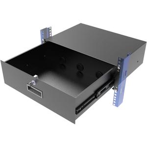 3U Server Cabinet Case 19 Inch Rack Mount Lockable Drawer with Key, 12.6 Inch Depth (3U)