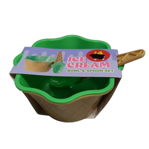 Ceramic Ice Bowl Wispoon, Plastic, Pack of 6