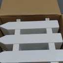 24 Pack White Garden Fence with 24 Insert Lawn Picket Fence Garden Border Decorative Plastic Panels for Landscape Path Flowerbeds Plant Yard, 6.69'' L x 7.87'' H