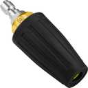 Turbo Nozzle Pressure Washer 4000 PSI Max Rotating Pressure Washer Nozzle with 1/4" Quick Connect Pressure Washer Tips Power Washer Nozzle for Cleaning Brick, Concrete, and Vinyl Surfaces