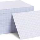 Stockroom Plus Index Cards - 4 x 6 in, White, 300 Count - Graph Ruled Index Cards & Grid-Lined Graph Paper Notecards for Math Problems
