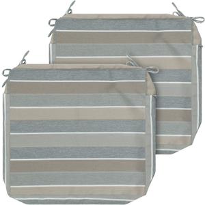 FUNHOME Outdoor Cushion Covers 22 x20 x4 inch,Set of 5,Slipcover Replacement for Garden Lawn Seat Sofa Cushions,Water-Resistant Patio Chair Cushion Cover Only,No Insert(Gray Stripe)