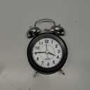 Atomic Retro Twin Bell Alarm Clock Alarm Clocks for Bedrooms. Loud Alarm Clock for Heavy Sleepers Perfect for Bedroom, Desk, and Office. Set time Automatically.