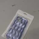Caseative for iPhone 13 Case,Water Ripple Pattern Curly Wave Frame Soft Phone Case (Light Blue)