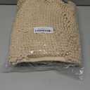 Arotive Bathroom Toilet Rugs U Shaped 24x20, Extra Soft Absorbent Shaggy Chenille Contour Bath Rugs for Toilet, Machine Washable Non-Slip Contoured Bath Mats, Beige