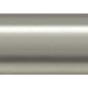 Zeerobee Curtain Rods for Windows 48 to 84, Brushed Nickel Curtain Rod, Adjustable 1 Inch Heavy Duty Outdoor/Indoor Modern Drapery Pole, 32"-86"