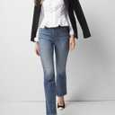 SUNNOW Women's Cinched Waist Long Sleeve Poplin Shirt Corset Seam Detail Blouse with Peplum Hem & Button Cuffs for Office White (White, L)