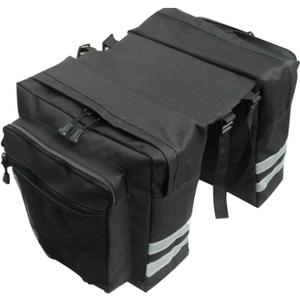 Bike Panniers Bag, 30L Waterproof Bicycle Trunk Bag Ebike Saddle Bags Bike Rack Bag with Reflective Trim Professional Cycling Accessories for Grocery Shopping Commuter(black)