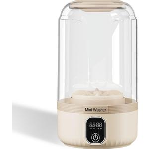 Small Washing Machine Underwear Washing Machine Beige