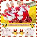 Suncalla 30 Sets 60 Pcs Cheer Team Gifts Bulk Cheerleader Duck Pins Brooches Good Luck Duck Tags Inspirational Gift Accessories for Competition Game Teammates Cheer Gifts Bulk for Team