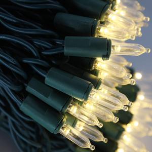 2 x 100 LED Warm White Christmas Lights on Green Wire, 35 Feet Xmas Tree Lights, UL Certified for Outdoor Indoor (Warm White)